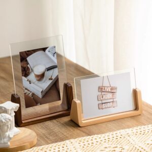 Cross-border exclusive acrylic solid wood photo frame